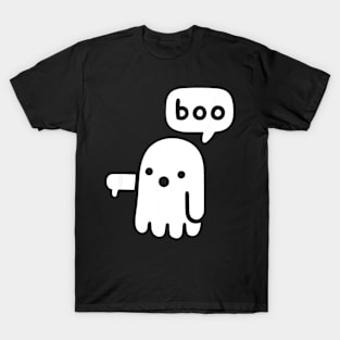 Boo Cute Ghost Of Disapproval Funny Halloween T-Shirt